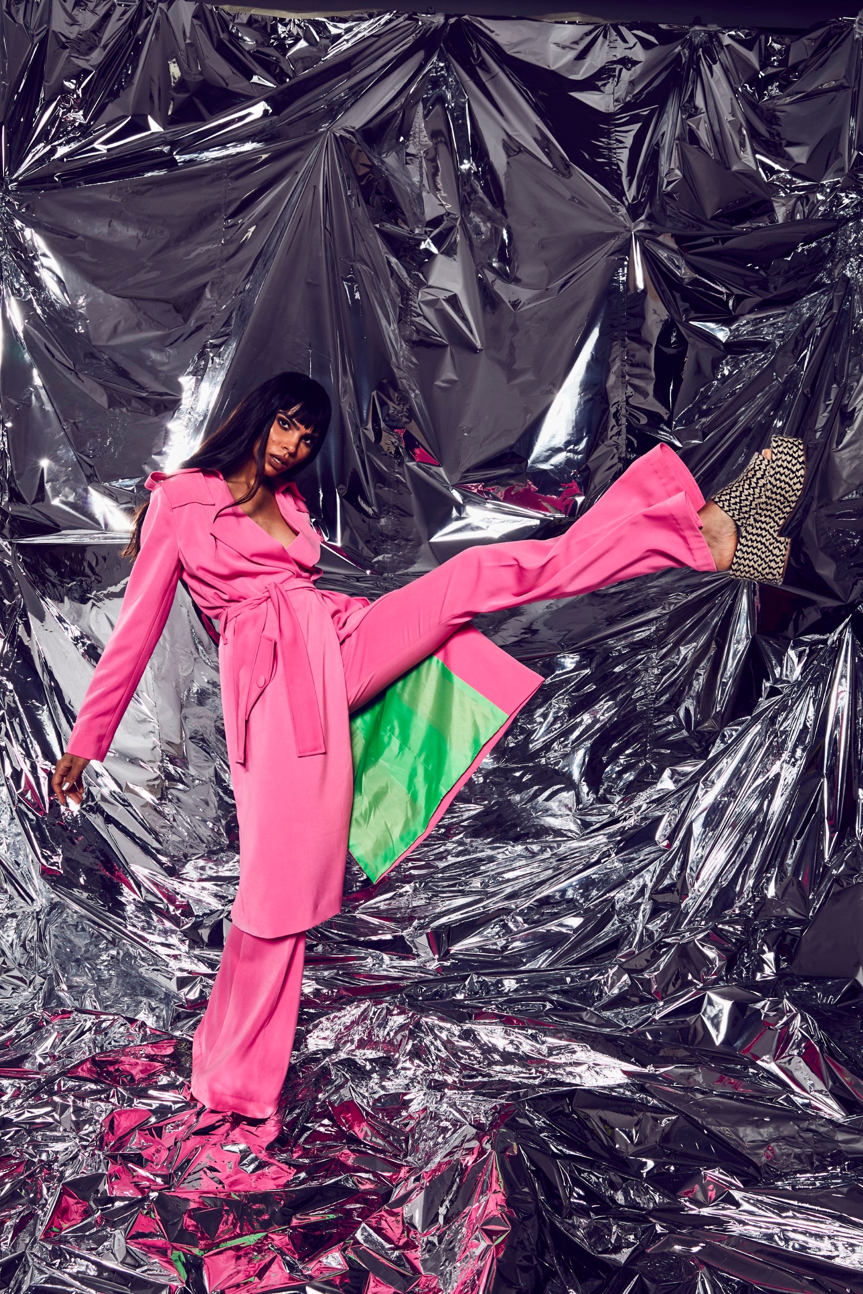 Bubblegum Pink Trench Set