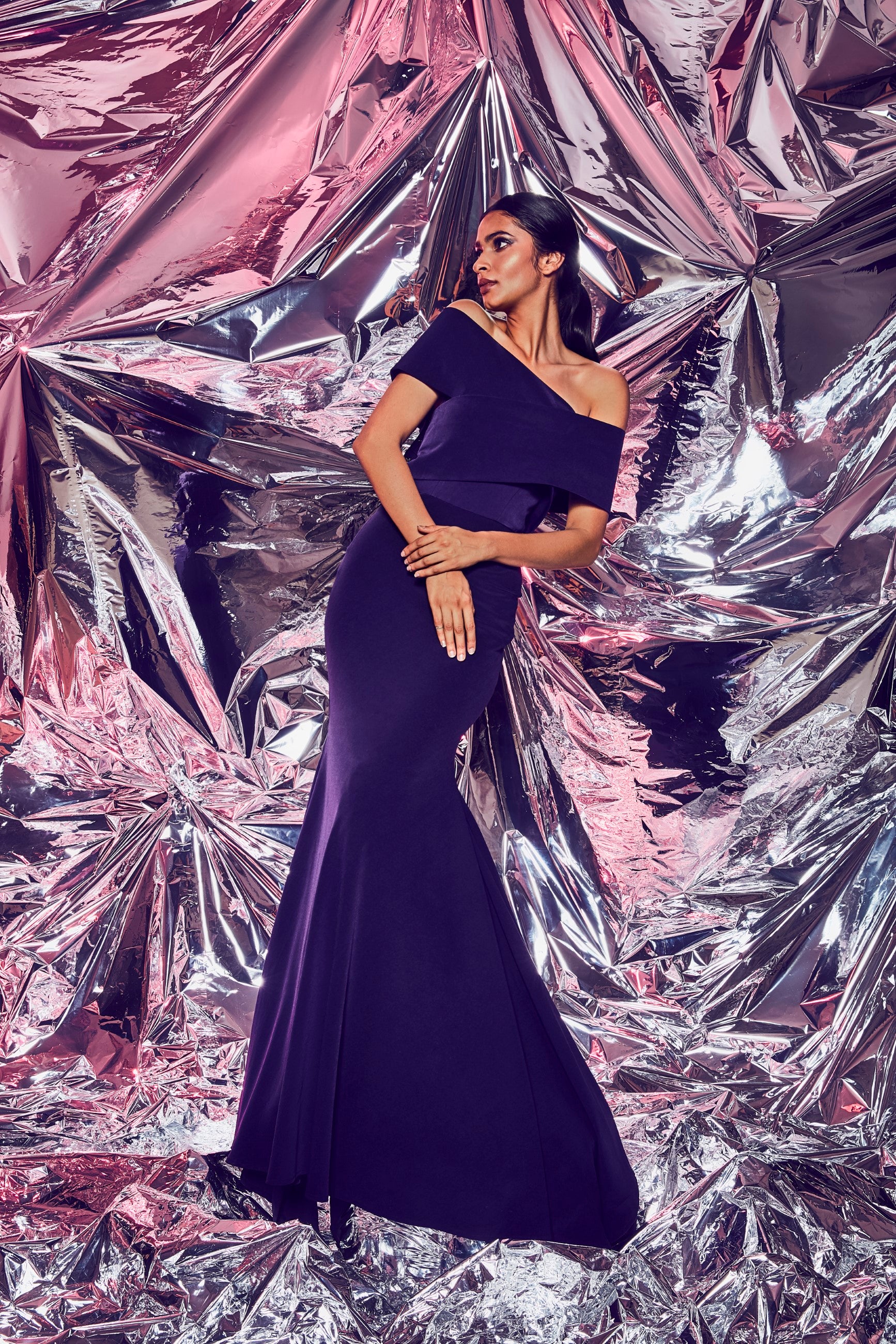 Hheliotrope Crossover Gown