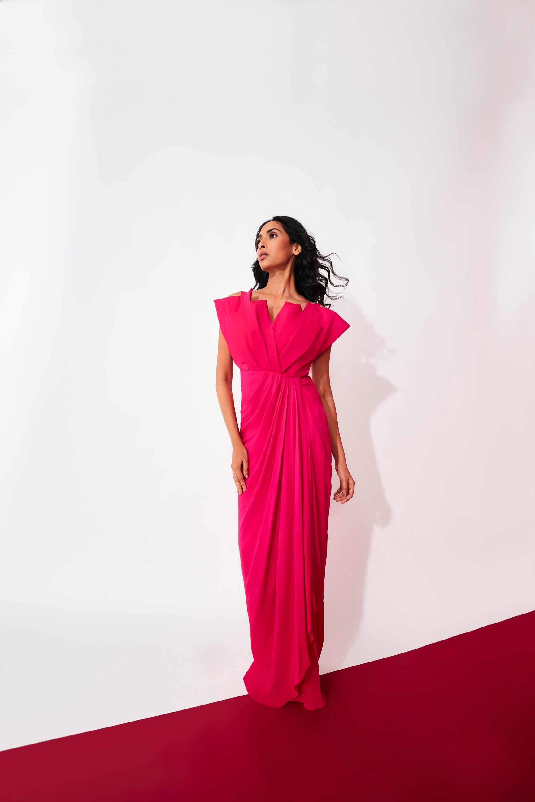 The Rosé Drape Gown