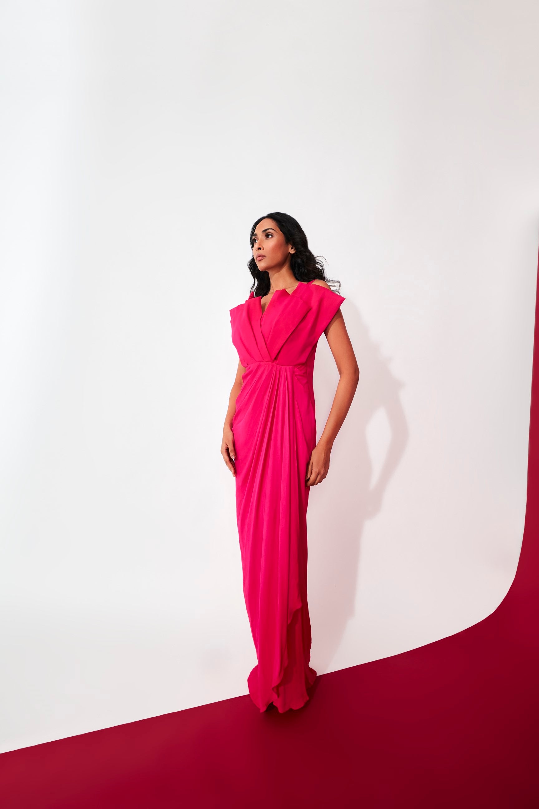 The Rosé Drape Gown