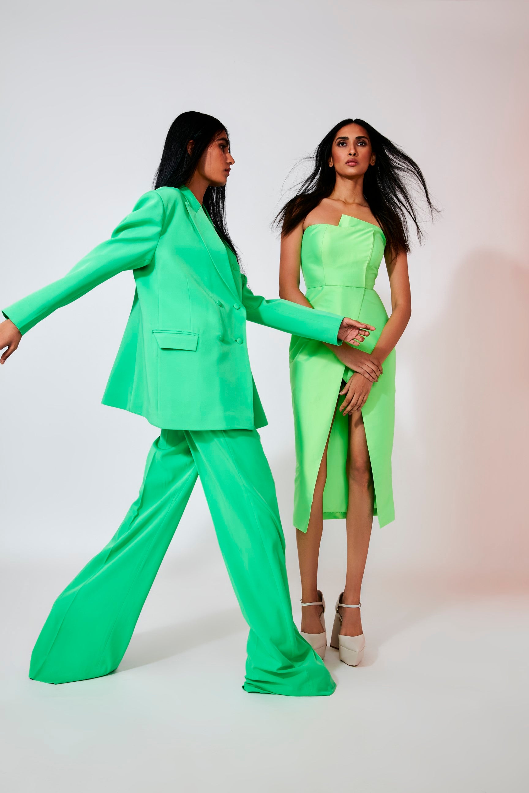 The Lime Overlay Dress