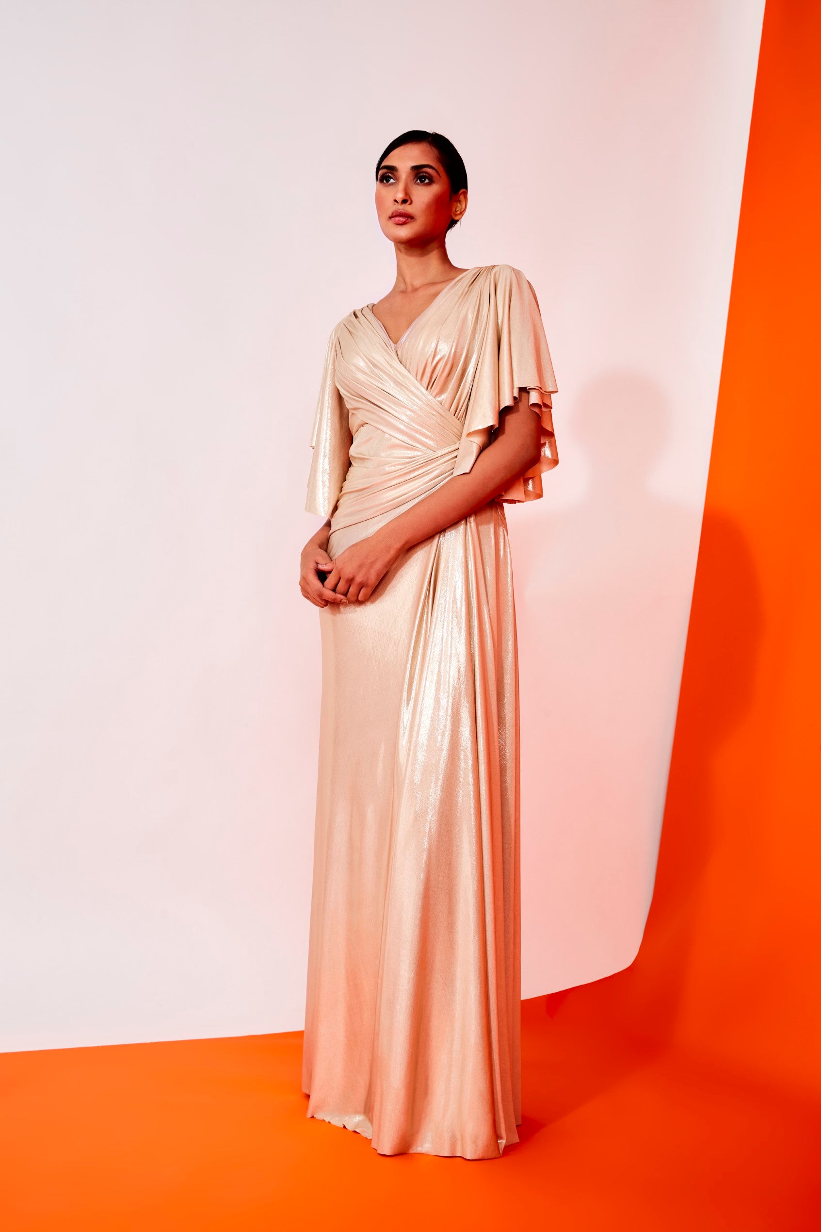The Champagne Overlay Gown