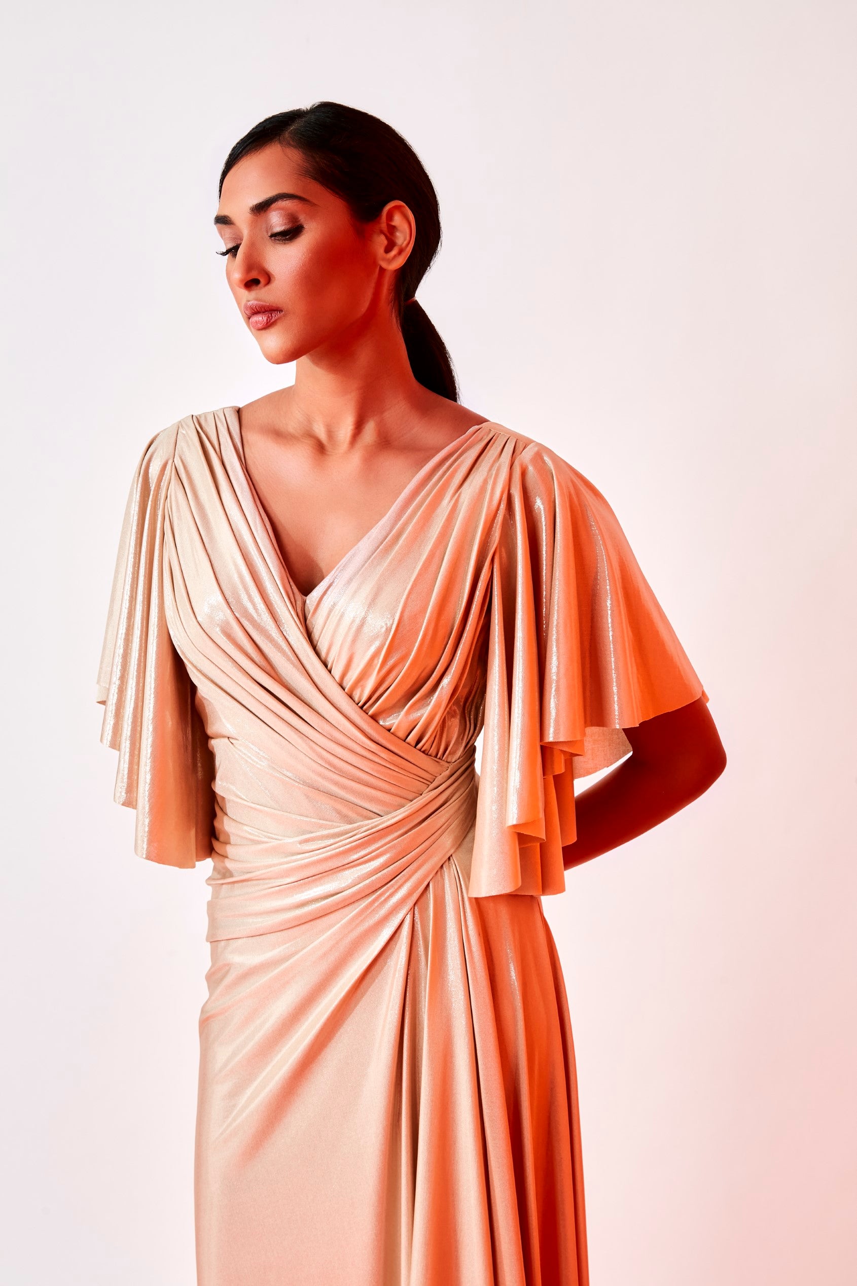 The Champagne Overlay Gown