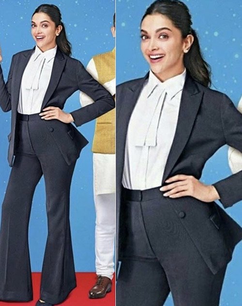 The Custom Black Pant Suit for Deepika Padukone