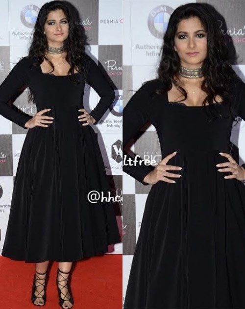 The Black Flounce Dress for Rhea Kapoor